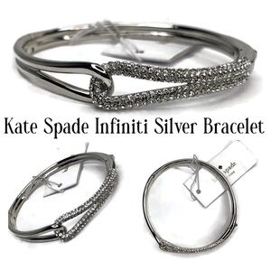 Kate Spade Silver Crystal Infiniti Bracelet NWT